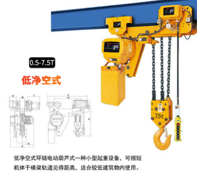 低凈空電動葫蘆為何能夠實現(xiàn)側面運行